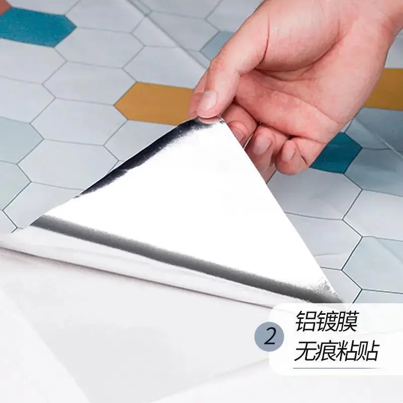 Kitchen Oil-proof Sticker High Temperature Waterproof Moisture-proof Cabinet Kitchen Stove Range Hood Tile Wall Sticker