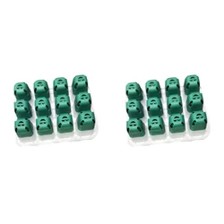 Seedling Starter Tray Kit with 12 - Hole Silicone Planter (Green Base 2pcs)