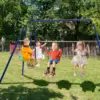 Babyjoy 440 lbs Swing Set 2-in-1 Kids Swing Stand w/Two Swings & One Glider for Backyard 3