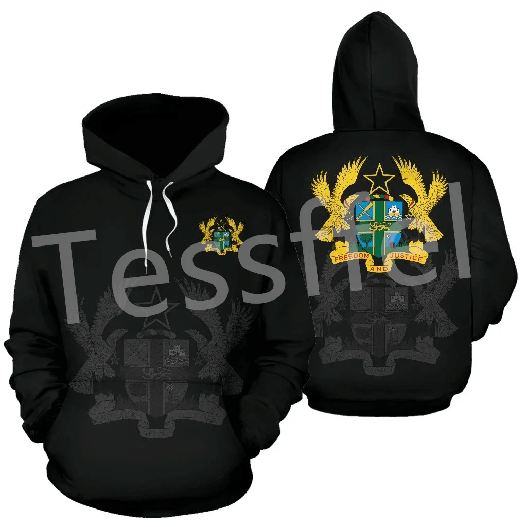 Tessffel Black History Africa County Ghana Kente Tribe Tattoo Tracksuit 3DPrint Men/Women Streetwear Casual Pullover Hoodies X13 tessffel county traditional africa native pattern kente harajuku tracksuit 3dprint men women streetwear zipper jacket hoodies 28