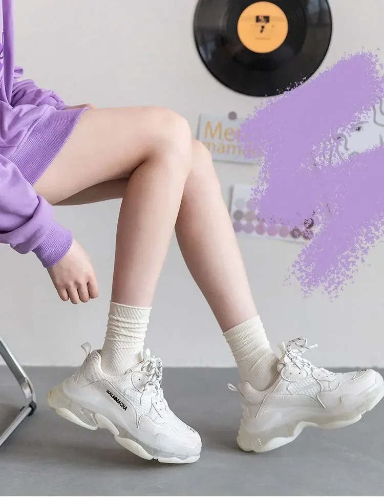 Japanese Korean Women Ice Thin Loose Calf Tube Socks Summer Nylon Socks Fashion College Style Solid Color women socks