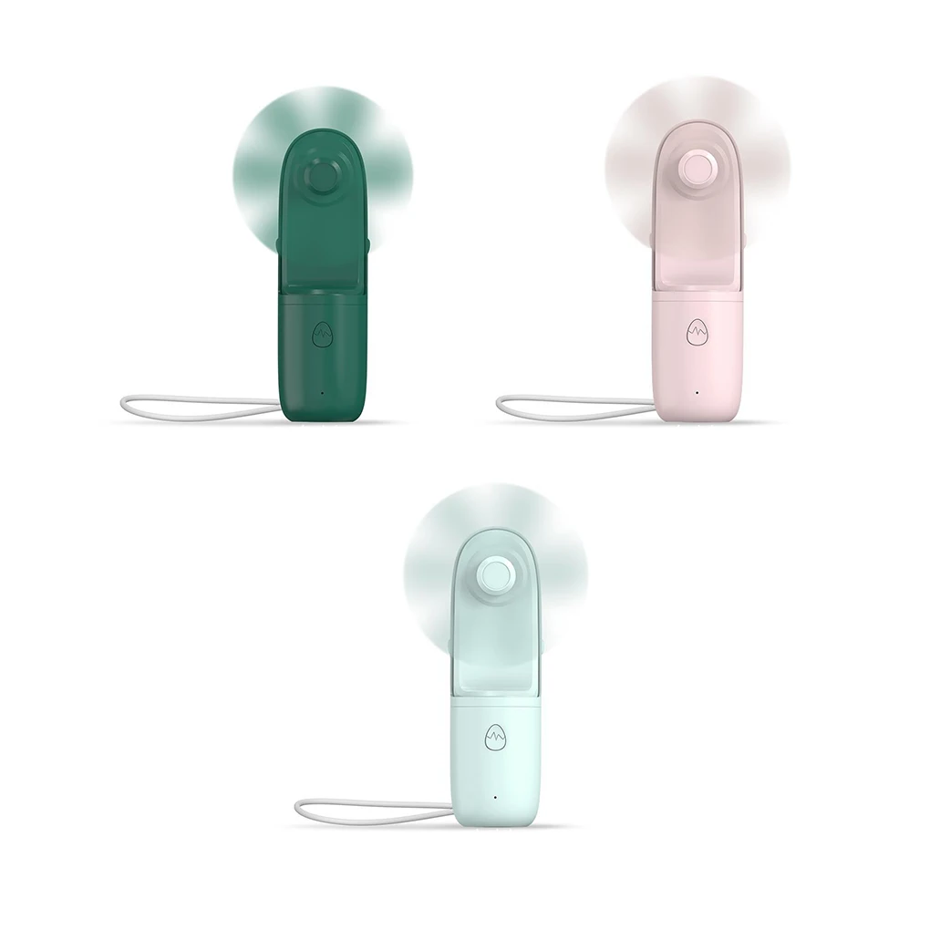 

Handheld Fan USB Rechargeable Small Pocket Fans with 3 Speeds Ventilator Humidifier Air Cooler Office Outdoor Sports Travel
