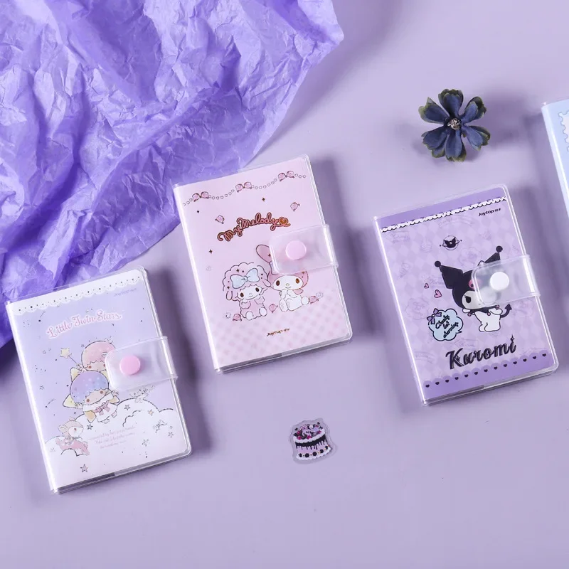 

Original Kawaii Sanrios Cinnamoroll LittleTwinStars Kuromi My Melody Cartoon Anime Snap Cartoon Notebook Study Stationery Paper