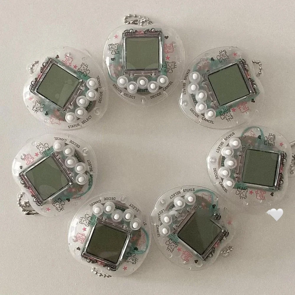 Virtual Pet Tamagotchi Toy Russian German Spanish Polish Electronic Animals Kid Play Game Boy Pixel Pendant Keychain virtual pet keychain