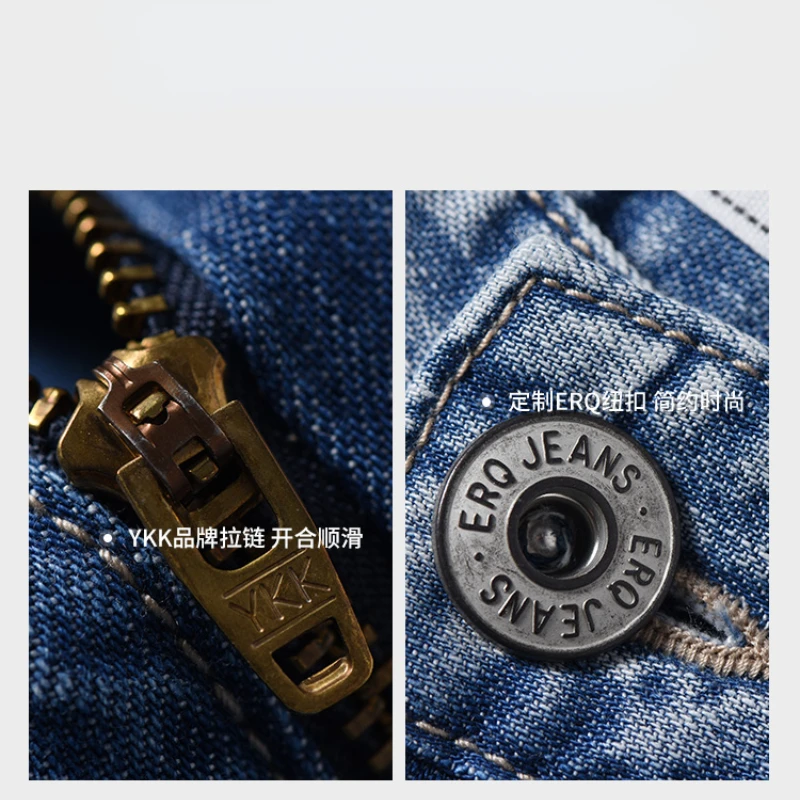 2024 Men Denim Pants Summer Shorts Jeans Stretch Fashion Men's Jeans Slim Straight Male Casual Short Jeans Hombre Trousers Gifts