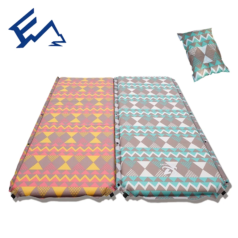 Camping Sleeping Pad Double Air Hole Automatic Self Inflatable Mattress