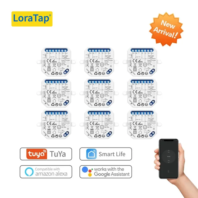 WiFi สมาร์ทผ้าม่านผ้าม่านโมดูลสวิทช์ลูกกลิ้งชัตเตอร์มอเตอร์ Tuya รีโมทคอนโทรลไร้สายทํางานร่วมกับ Alexa Google Home 1