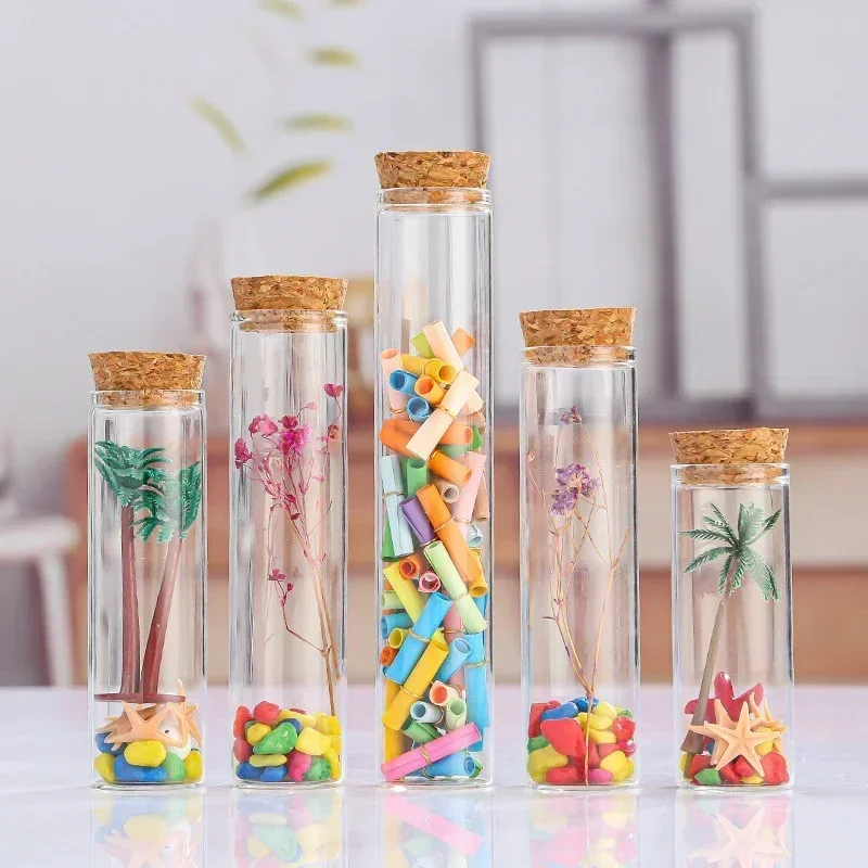 Pack De 100 Petits Flacons En Verre 10 Ml Avec Bouchon Liège - Parfaits Pour Huiles, Parfums, DIY