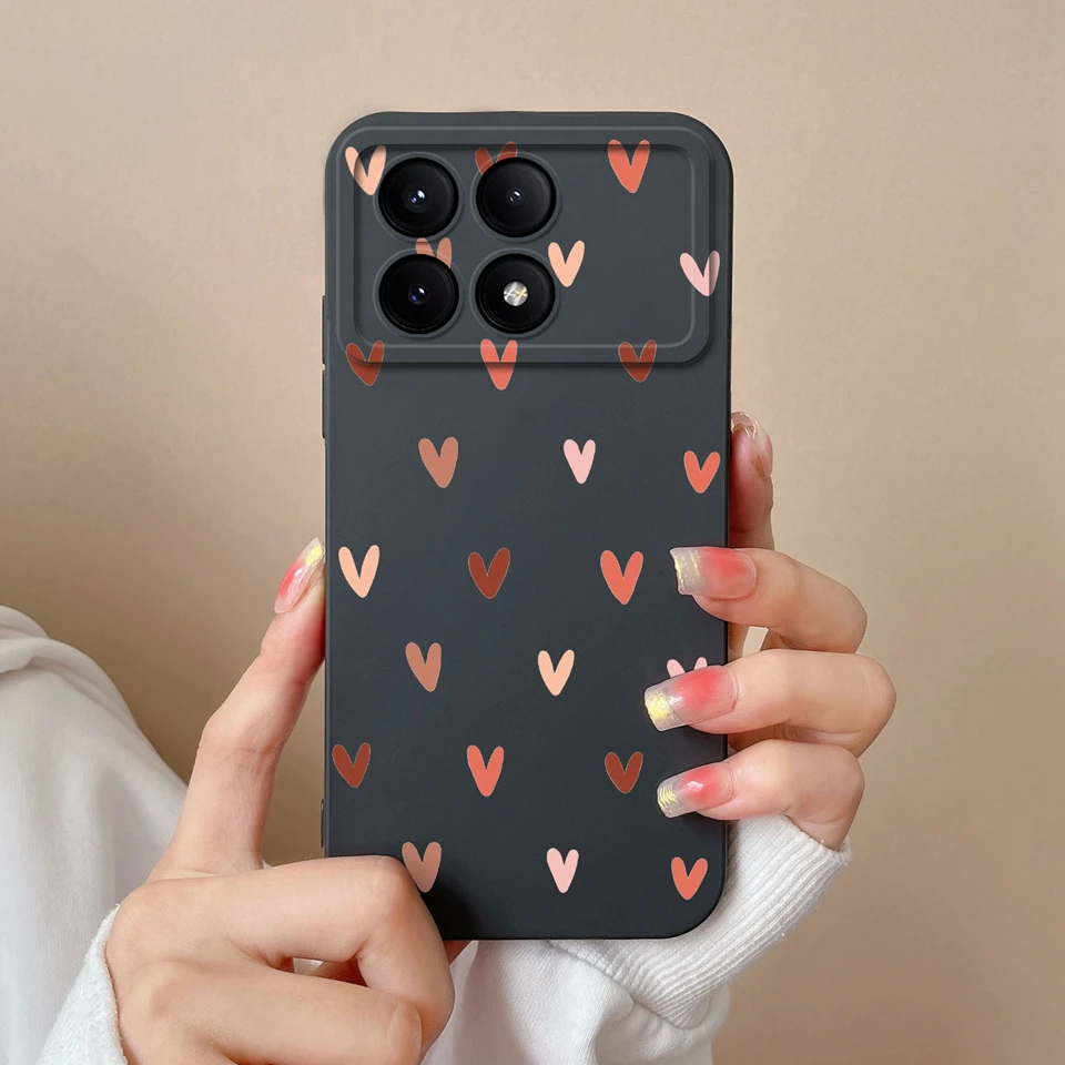 Gesture Love Heart Liquid Case