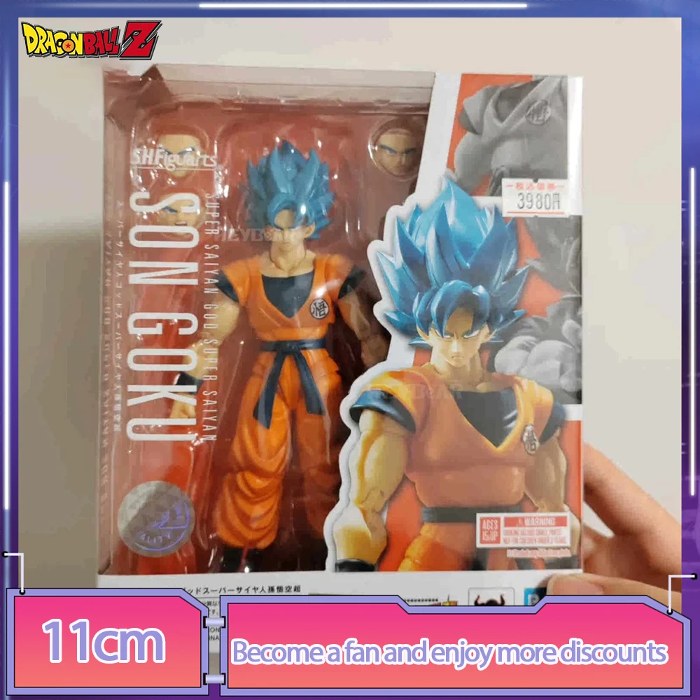 

Original Bandai Son Goku Action Figure S.H.Figuarts 11cm Son Goku Dragon Ball Blue Pvc Model Doll Collection Toys