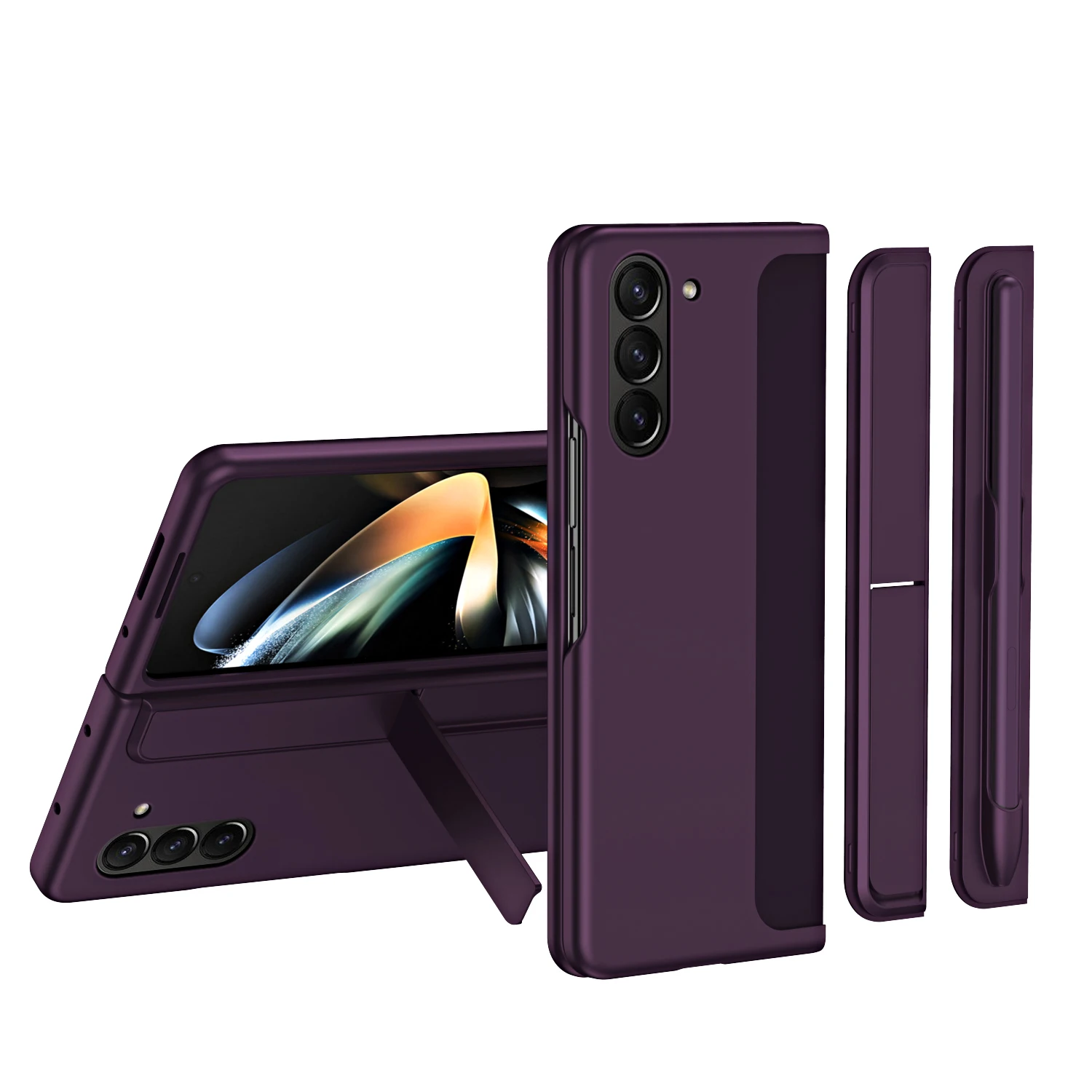 With S Pen Phone Case For Samsung Galaxy Z Fold 7 6 4 3 5 Hidden