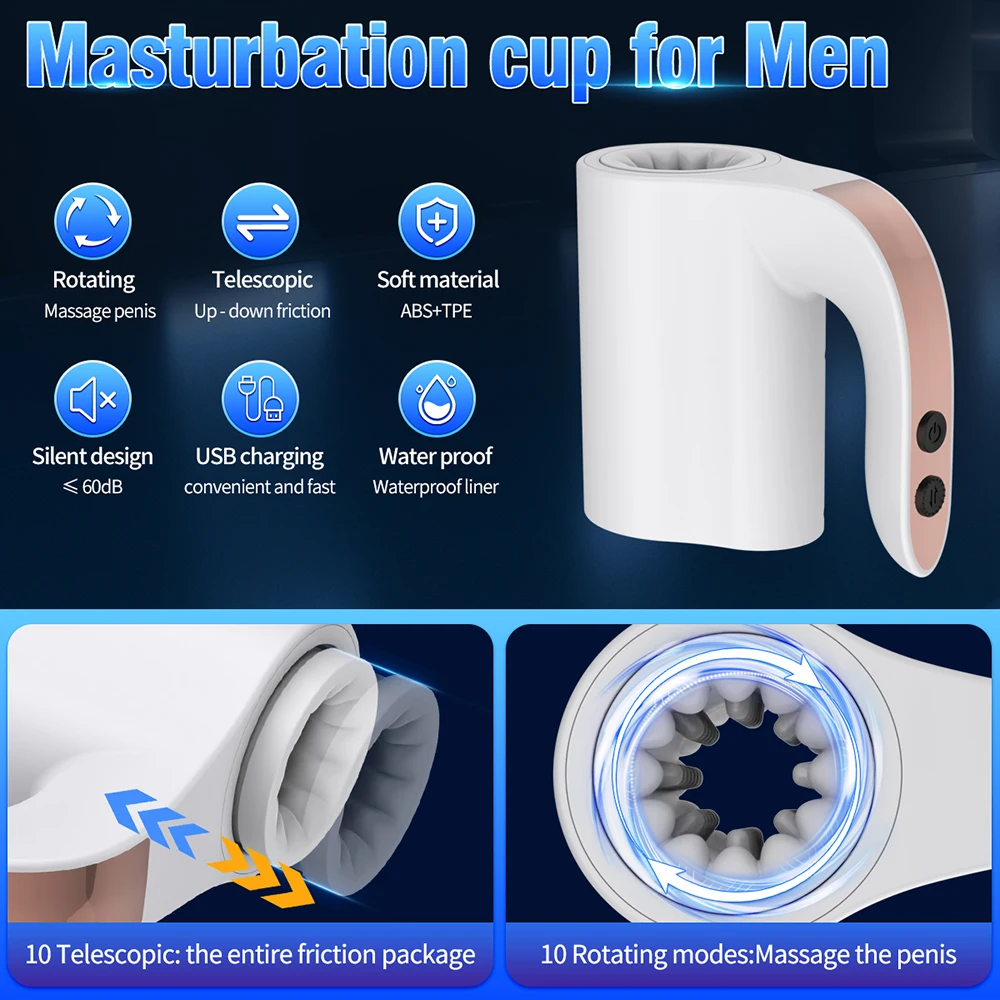 Male Masturbation Cup Automatic Sucking Real Oral Vagina Suction Vibrator Masturbator Sex Toys Blowjob Vibrating Machine Moonuo male masturbator male masturbator cup male masturbation aid