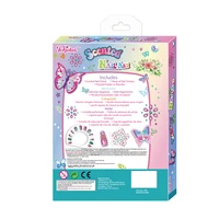 2024 Kids Makeup Set Scented Nail Art Set Press on nail Set Stickers Nail Polish Art Kids Toys 2