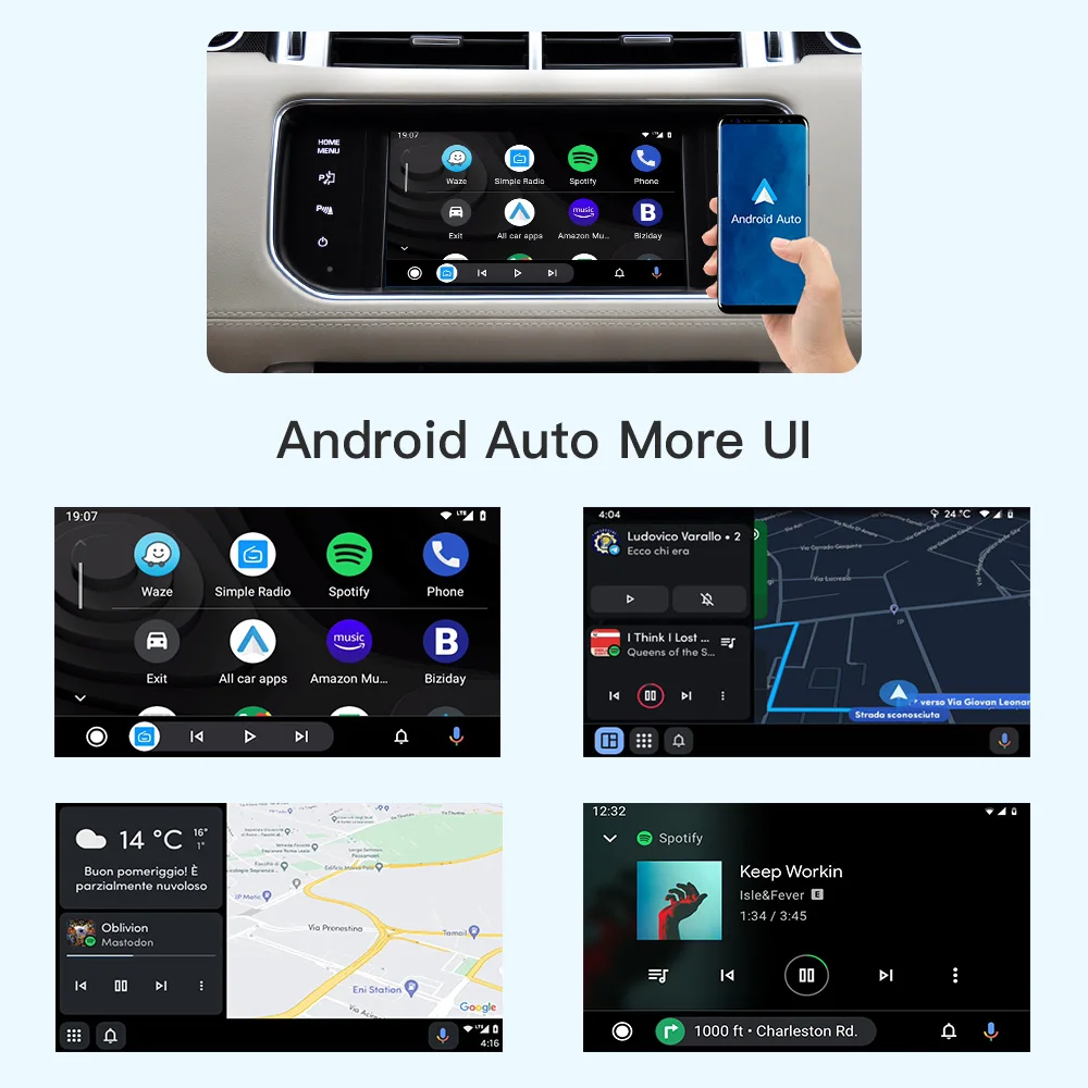 Kabelloses Carplay Android Auto für Land Rover Jaguar Bosch Discovery4 Evoque Freelander2 XE XF XJL Mirroring Decoder AirPlay – Detail 3
