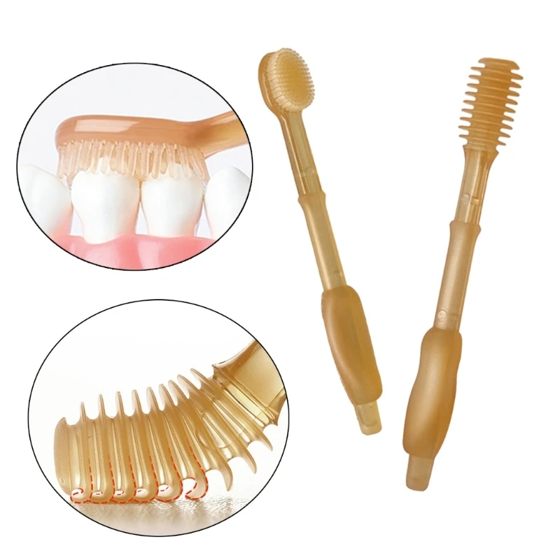 Silicone Dental Care Brush Safe & Comfortable Baby Toothbrush Teeth/Tongue Brush