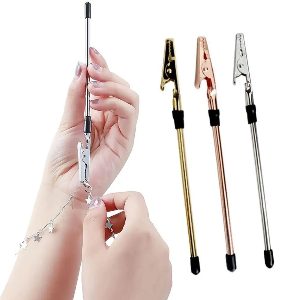 

Metal Practical Multi-functional Portable Crafts Adjustment Jewelry Fastener Tools Bracelet Helper Bracelet Clip DIY Supplies