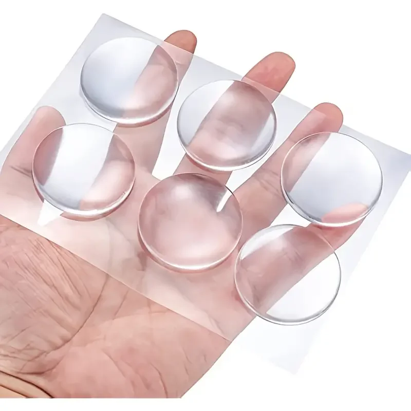 Door Knob Wall Shield Clear Soft Rubber Door Stopper Handle Bumper Mute Stickers Wall Protector Muffler Pad Protective Plug