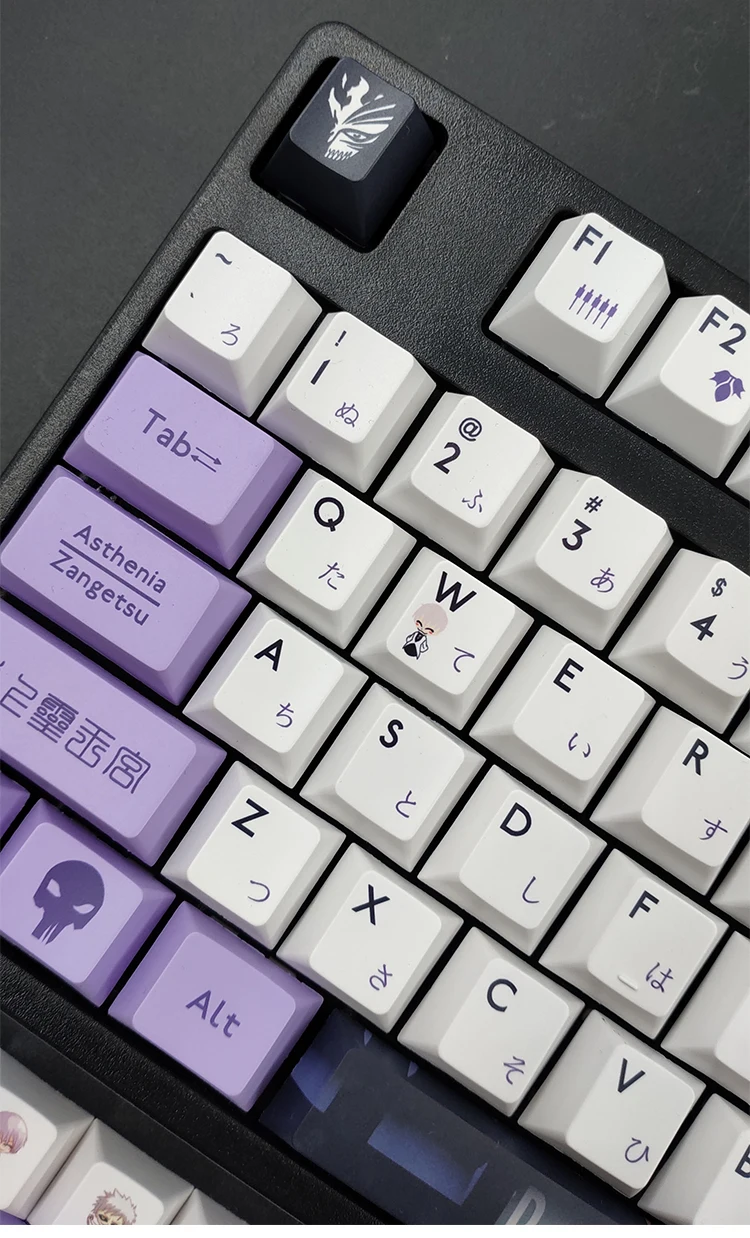 134keys Anime Bleach Keycaps Pbt Sublimation Keycaps Cherry Profile
