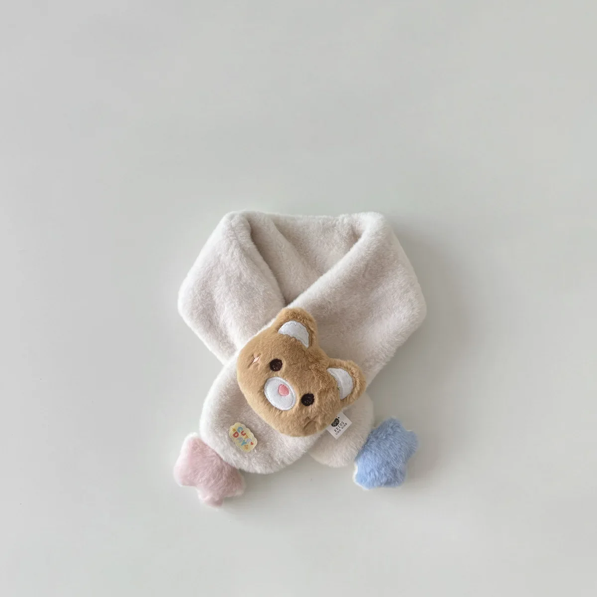 Children's Scarf Cute Cartoon Plush Scarf Winter Warm Thicken Baby Boys Girls Windproof Neck Protection Scarves