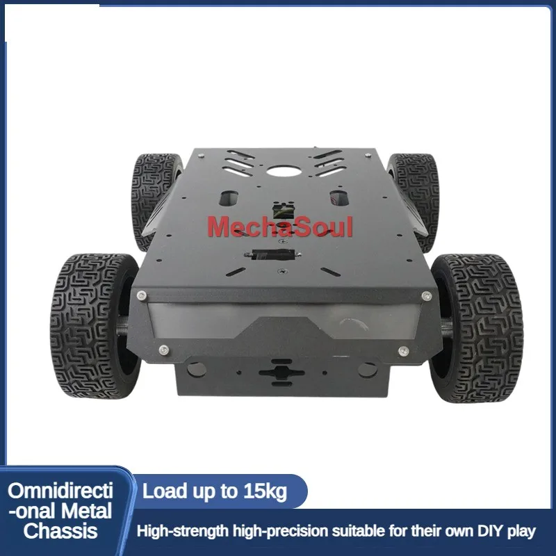 15Kg di Carico RC Serbatoio Ruota di Gomma Robot Auto Telaio In Metallo Per Arduino Robot Kit FAI DA TE con Motore Ps2 Maniglia Auto Robot Programmabile - immagine 2