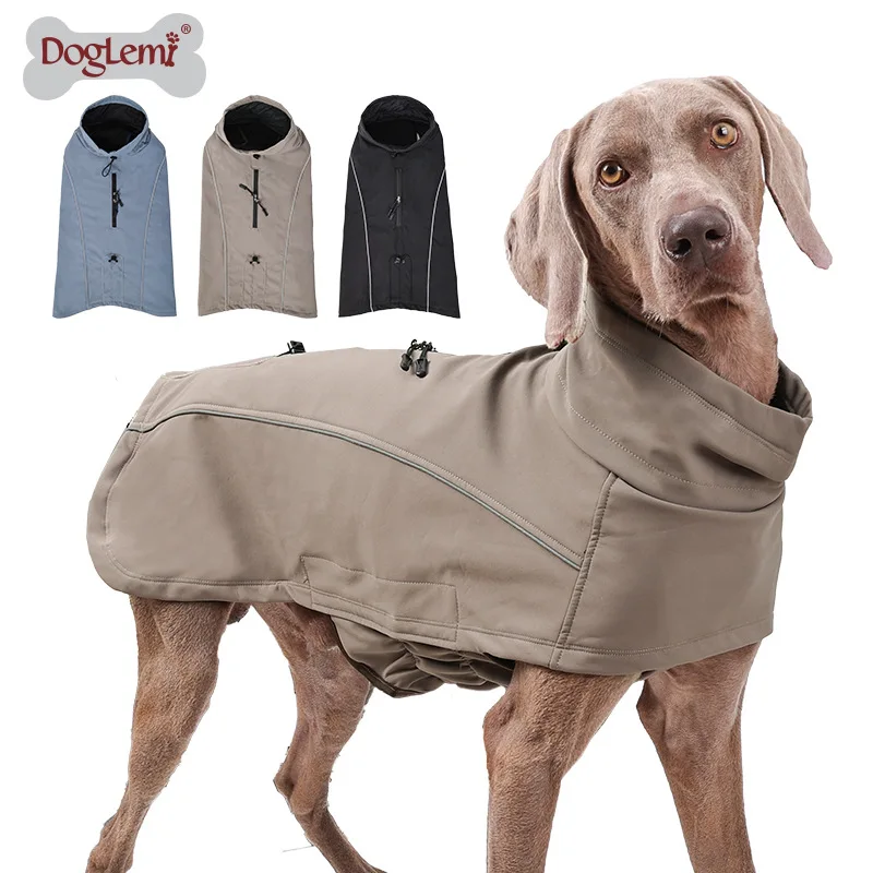 

Customized Pet Name Club Dog Clothing Winter Warm Clothes Clothe Outdoor Waterproof Dogs Coat Weimaraner Boxer Greyhound
