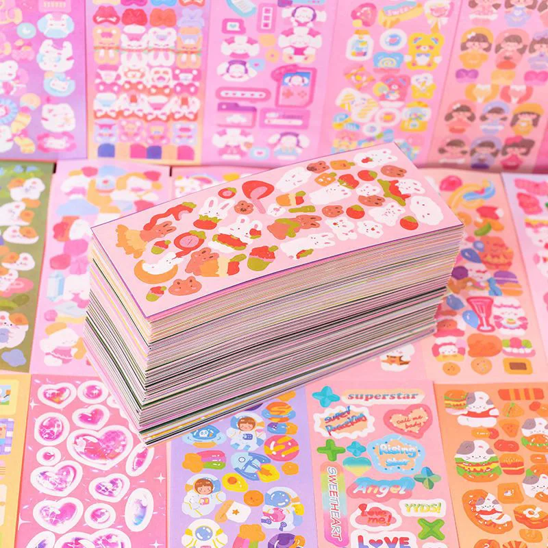 Sheet Stickers for Kids Pretty Aesthetic Cute Set Pack Handmade DIY Children 3 Sf8f058c97abe432bb412c799b4315c00X