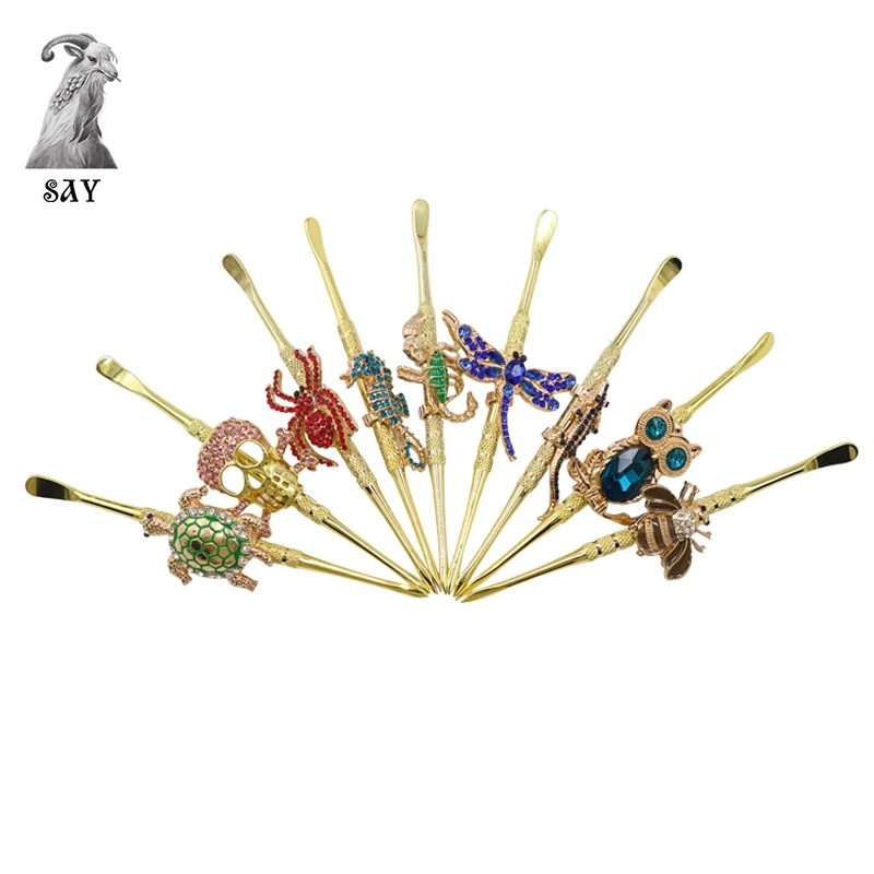 Hookah Accessories SY 1PC Metal Animal Shape Hookah Fork Aluminum Foil Hole Puncher Two in One Shisha Tobacco Spoon Chicha Narguile Accessories