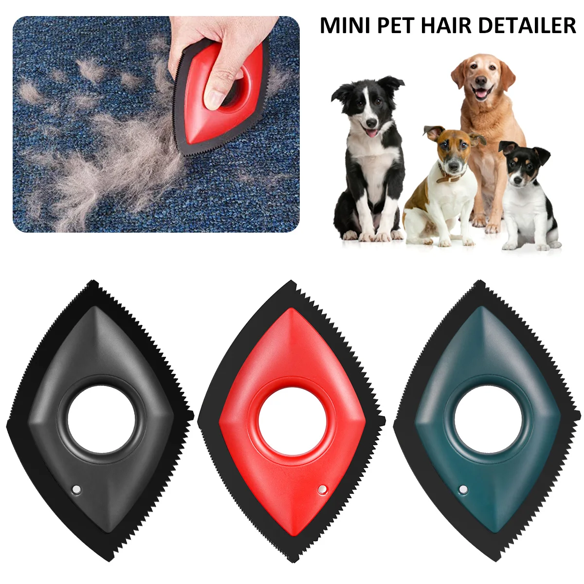 PetHairRemoverFurRemovalAnimalHairBrushCarDetailScraperDog