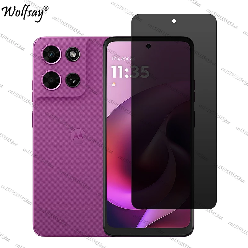 Anti-Spy Tempered Privacy Screen and Camera Protector, 6.7-Inch Tempered Glass
