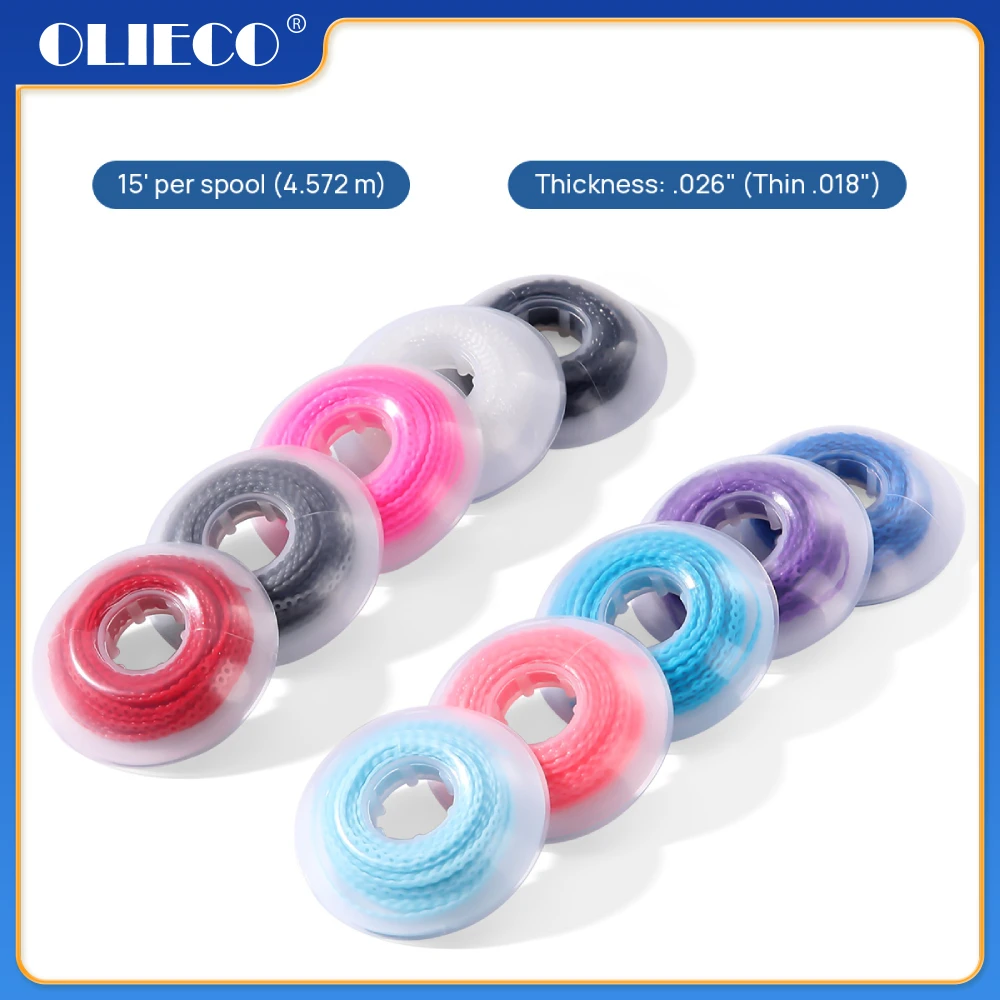 15feetSpoolDentalOrthodonticColoredElasticPowerChainRubberBand457mRollContinuous