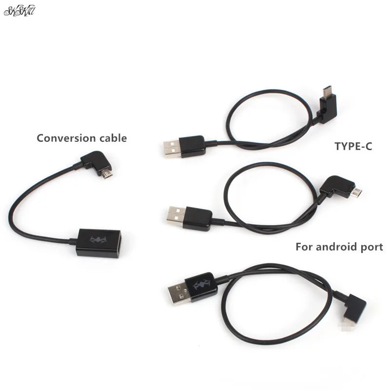 Utilfreds kompensation Variant remote control USB Data Cable Phone Tablet line for DJI Mavic Pro / air /  mavic 2 / spark / mavic mini &mini SE Drone