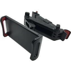 Universal 360° Rotating Car Back Seat Headrest Tablet & Phone Holder (Red Telescopic)