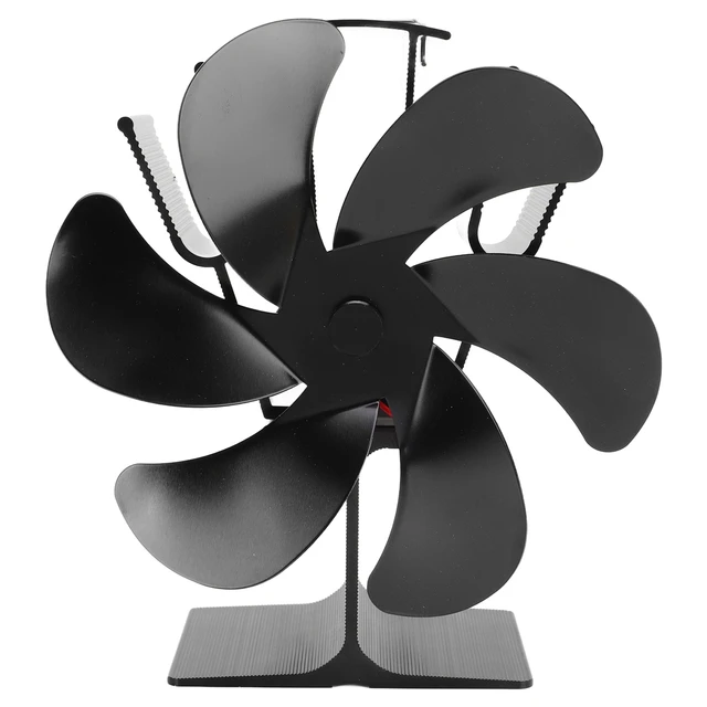 Heat Powered Stove Fan Low Noise Wood Stove Fan 6 Blades High Temperature  Resistant for Indoor - AliExpress