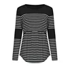 Casual Womens Pregnant Maternity Clothes Nursing Tops Breastfeeding T-Shirt Pregnancy Maternity Breastfeeding Striped 4