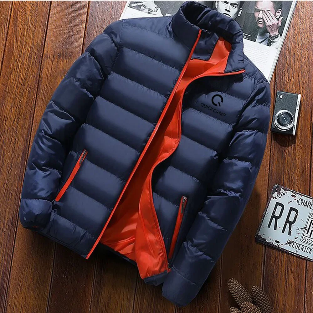 

QUICKCAMP, пальто, мужское новое зимнее утепленное пальто, хлопковое пальто, мужская куртка с капюшоном на осень и зиму