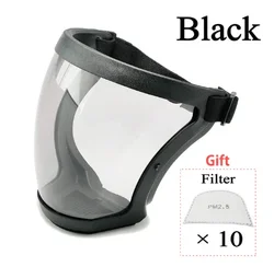 Customizable 2024 Ultimate Face Mask - 1 sets (With 10 Filter - Black)