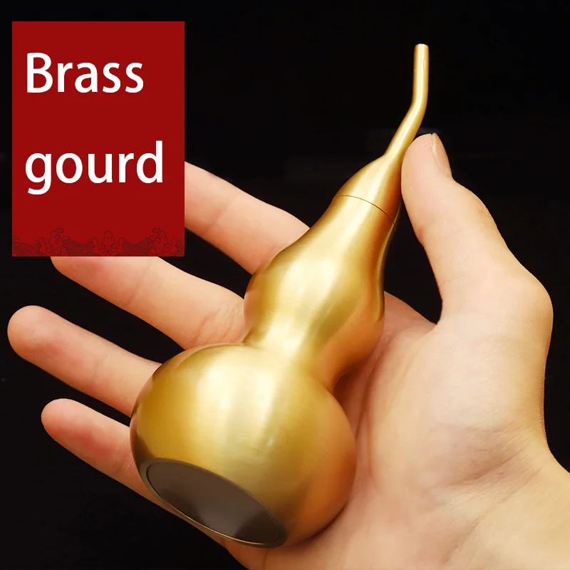 

1piece Openable lid Brass Gourd ornaments and handicrafts Living room store Recruiting wealth home decoration