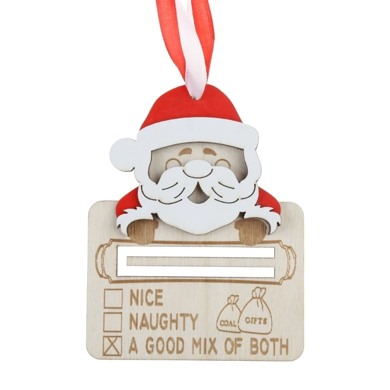 

Christmas Unique Money Holder Handmade Wooden Money Card Hanging Decoration Xmas Tree Ornaments Pendant Funny Drop ship