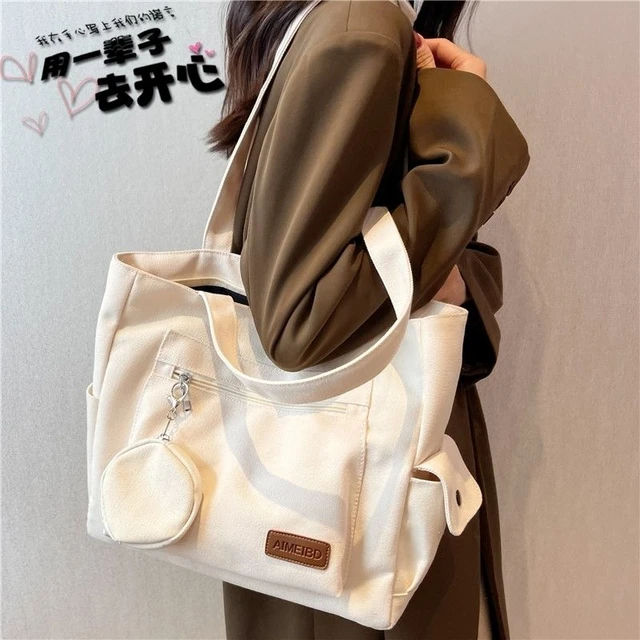 Female Korean Cute Student Messenger Large Capacity Shoulder Bag  Multifunctional Fashion School Bag Outdoor Travel All-match - Shoulder Bags  - AliExpress