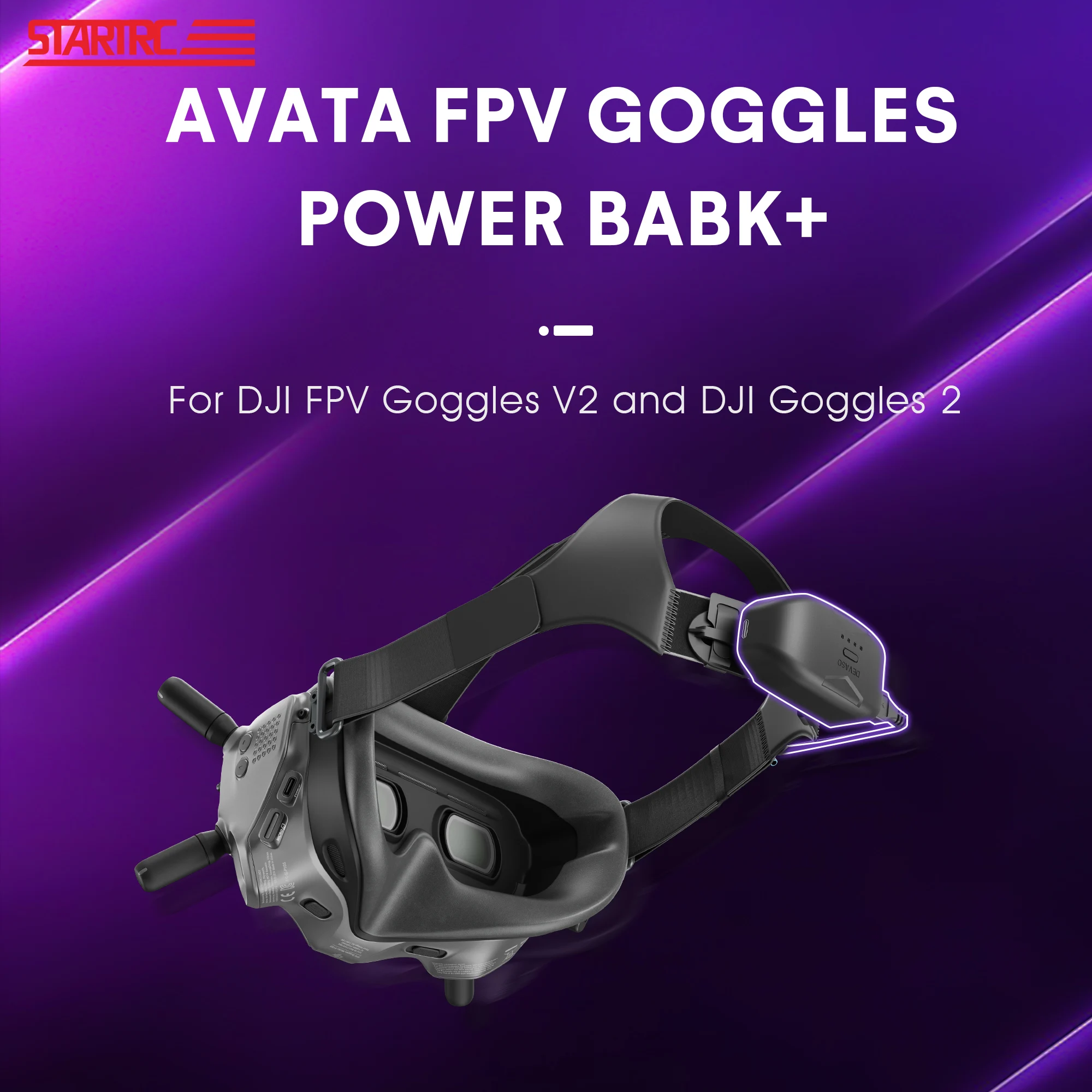 

New Avata FPV Goggles Power Babk For DJI FPV Goggles V2/Goggles 2 Avata Flying Glasses Charging Bank V2/Goggles 2 Accessories