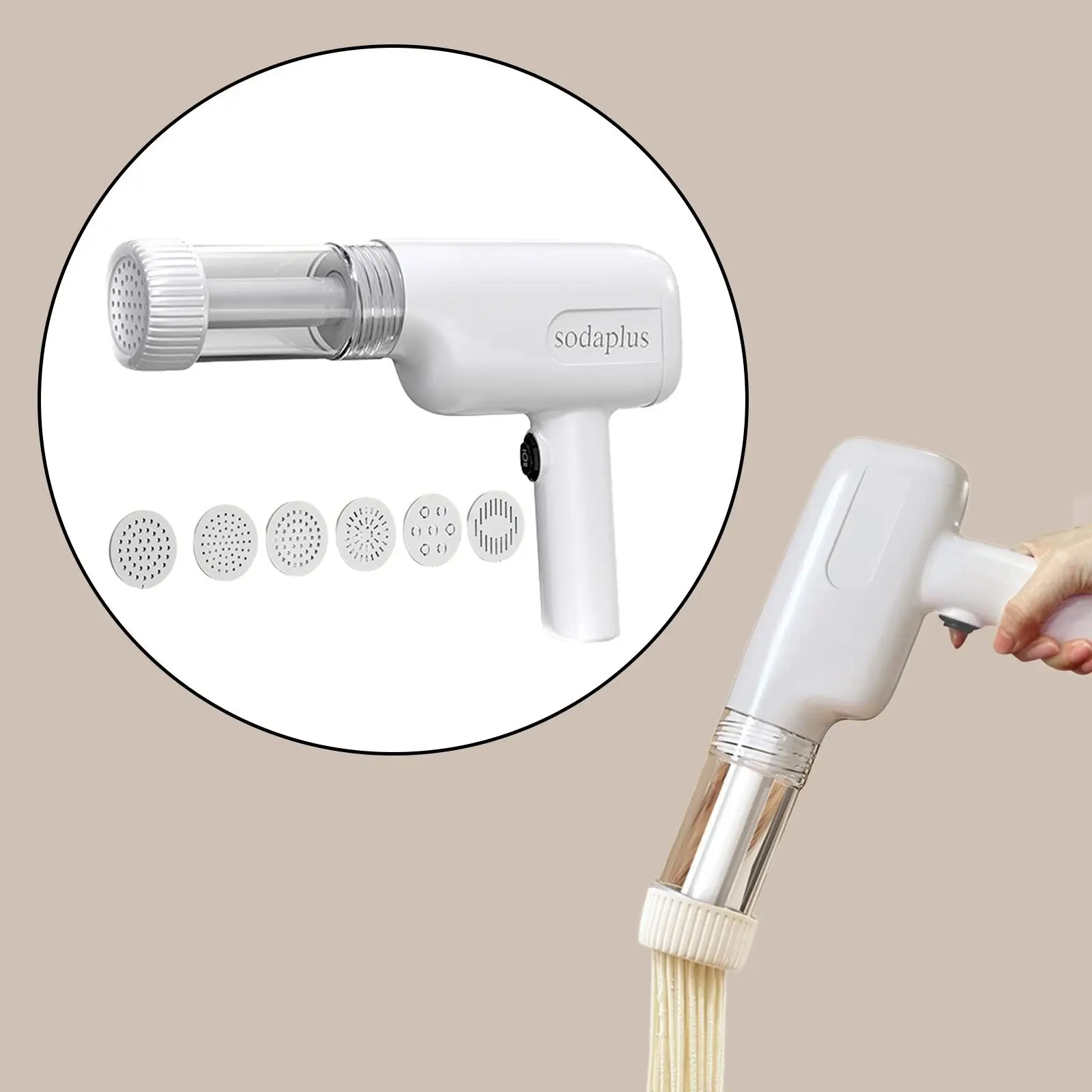 Electric Pasta Maker Wireless Pasta Machine for Fettuccine Macaroni Ramen