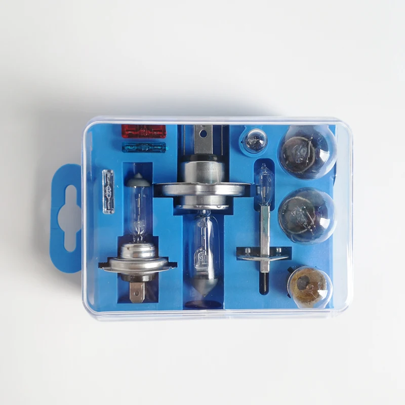 Kit lampadine di ricambio 19 pezzi H7 12V + fusibili