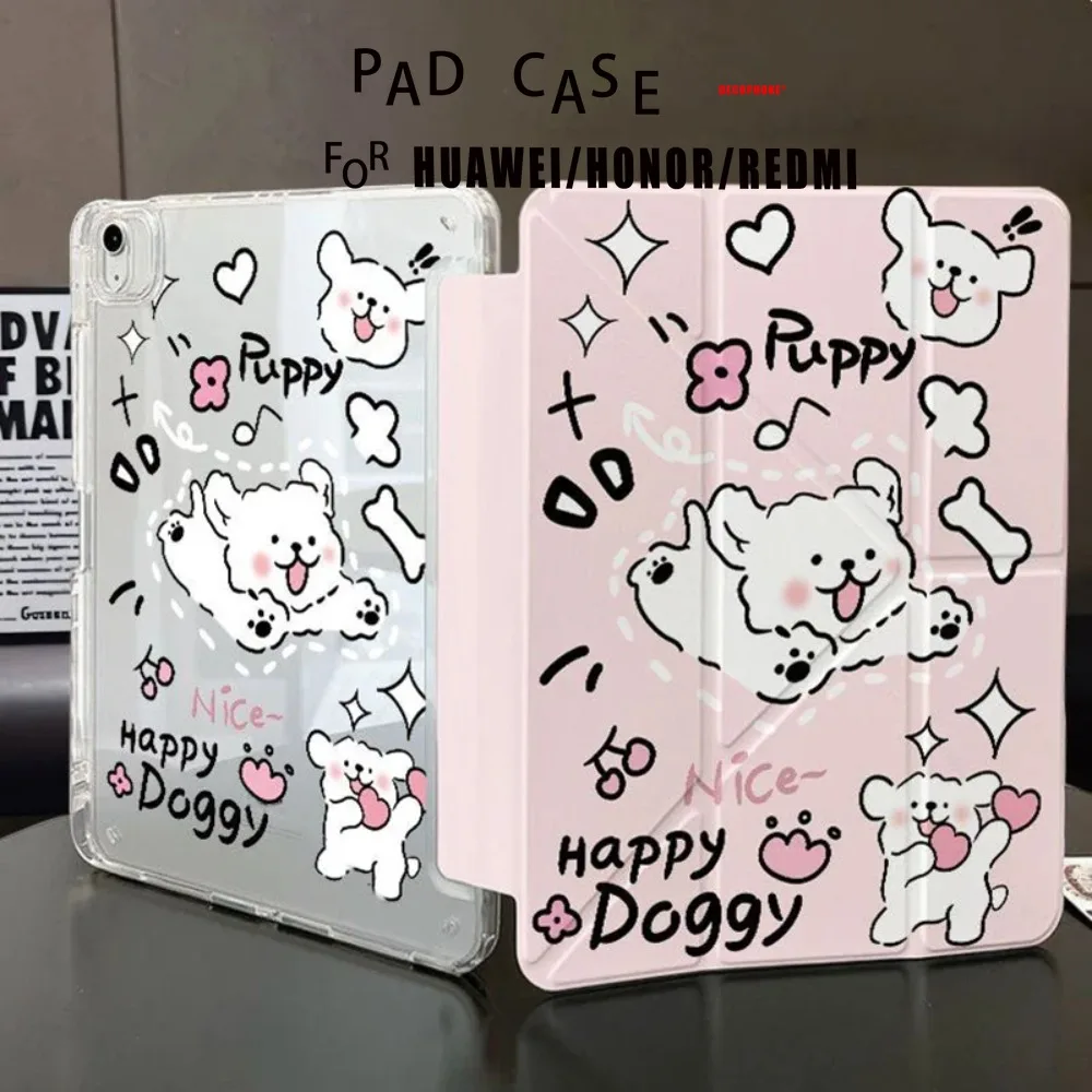 Love Dog Paw Print Foldable Tablet Case 3+Y