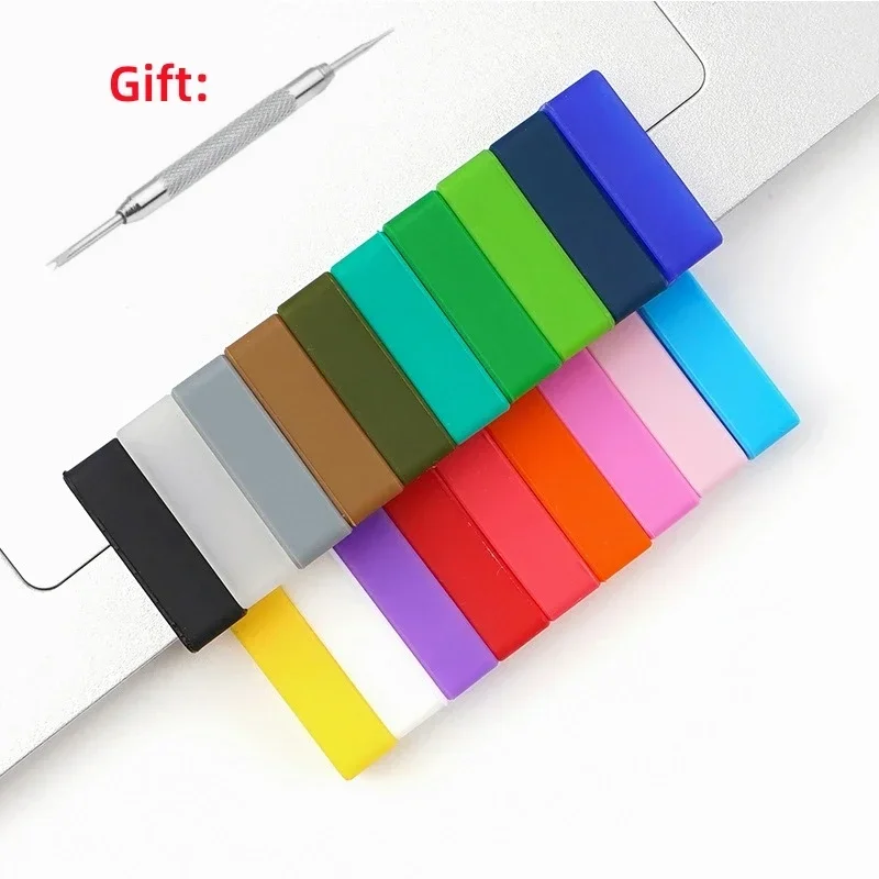 Rubber Silicone Watch Band Keeper Loops - Set of 4 Strap Security Holders