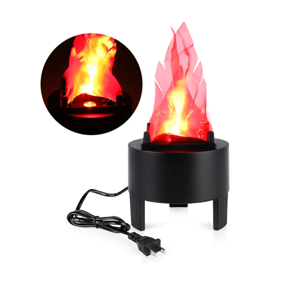 

LED Fake Fire Flame Light 3D Flickering Fire Flame Electronic Flame Night Light Prop Simulated Flame Lamp Prop for Indoor Party