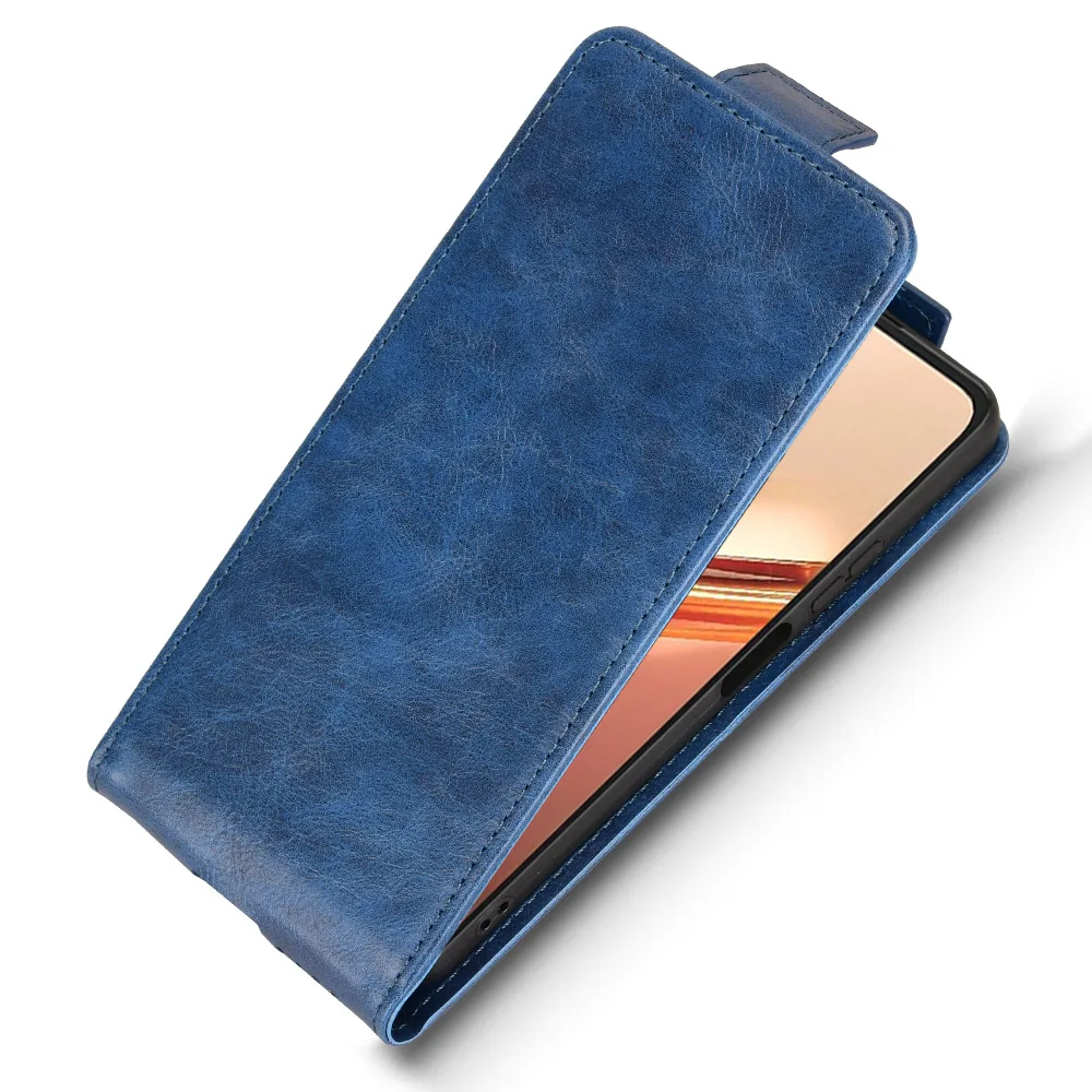 Luxury Retro Leather Flip Vertical Case with Card Holder and Stand Cover