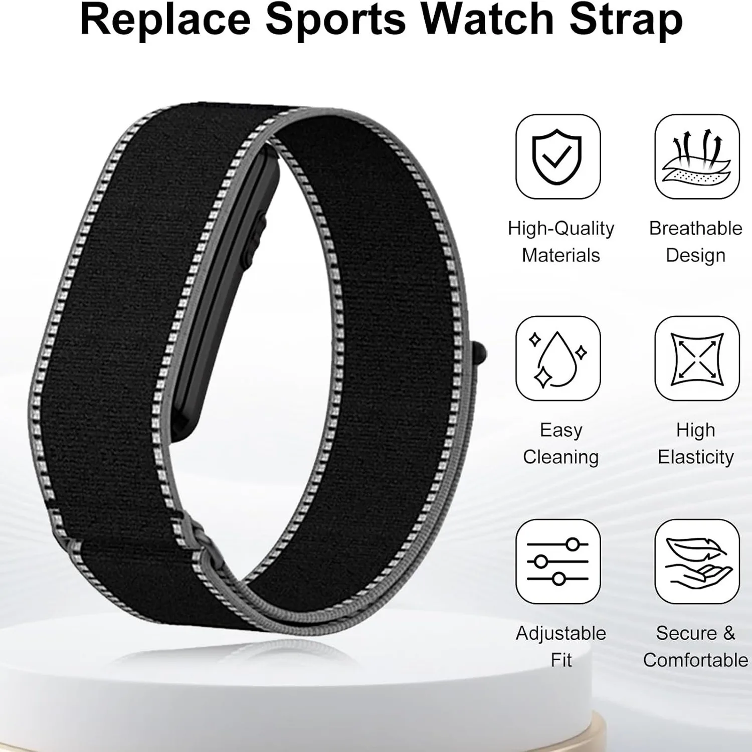 Braided Nylon Watch Wristband - Sport Replacement Strap