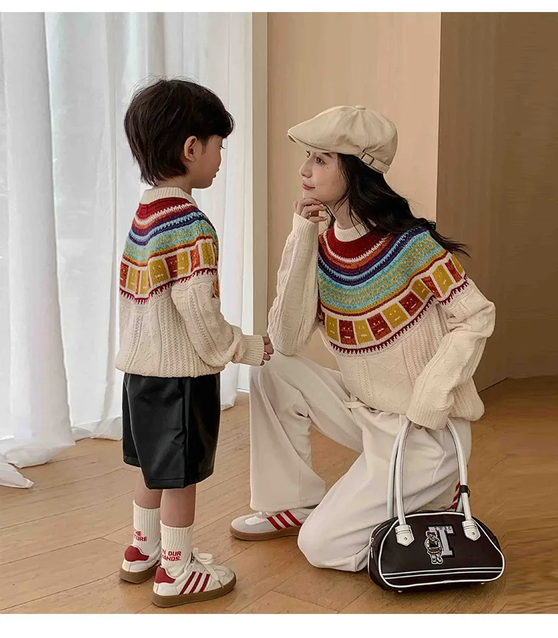 Camisola feminina impressão família filha combinando mãe igual