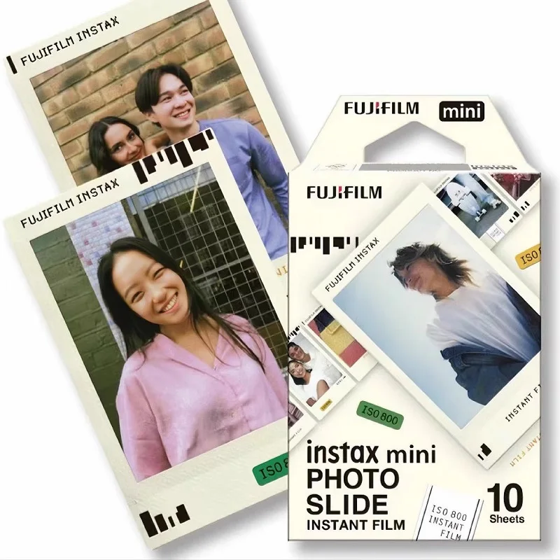 10-50 Sheets Fujifilm Instax Photo Slide Color Film For Fuji Instax Mini 12 Film For Mini 11 8 7+ 40 70 90 Fuji Instax Mini Film