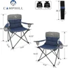 Camping 3-piece set, outdoor folding chairs, suitable for heavy-duty individuals with cup holders, can support up to 500 pounds 4